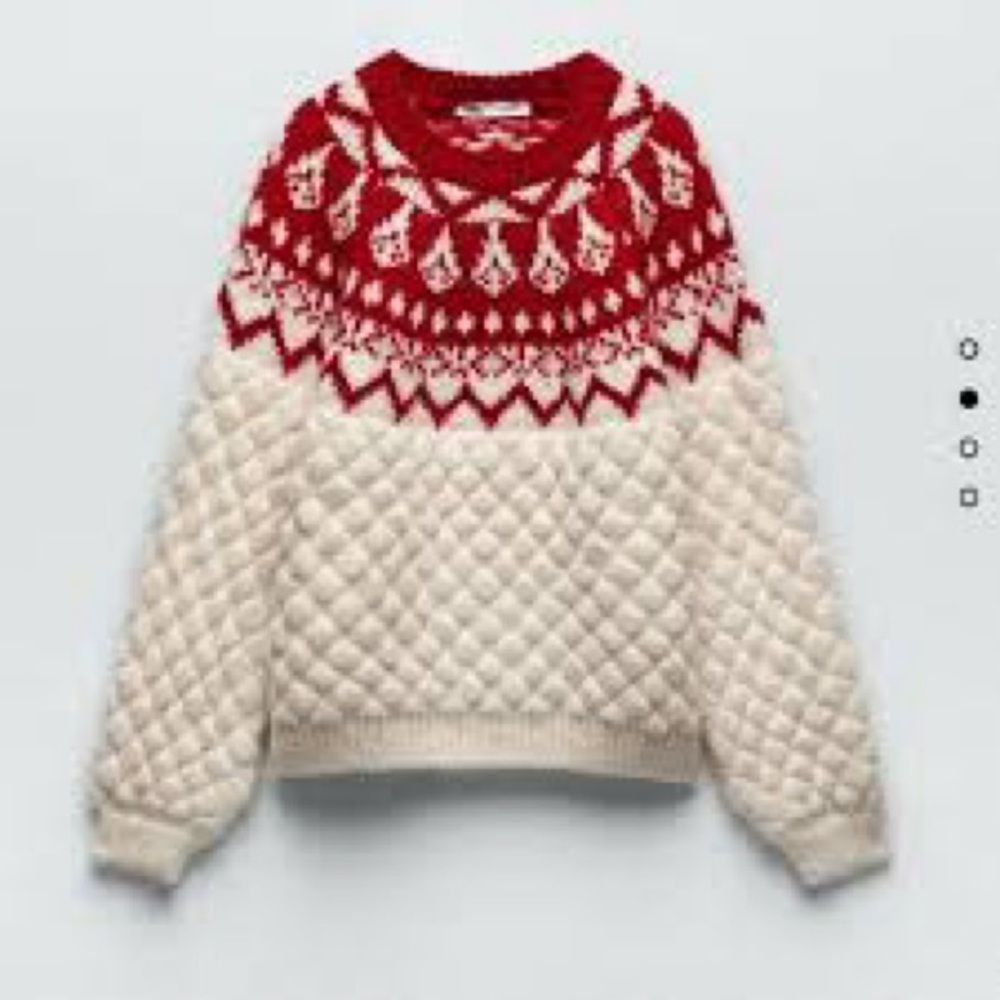 Zara Jacquard Sweater EUC - Picture 3 of 13